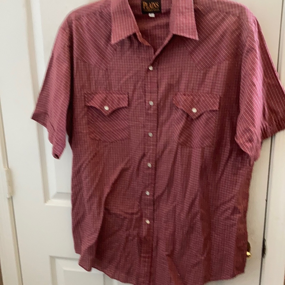 FINAL MARKDOWN Men’s plains western wear western style shirt lrg